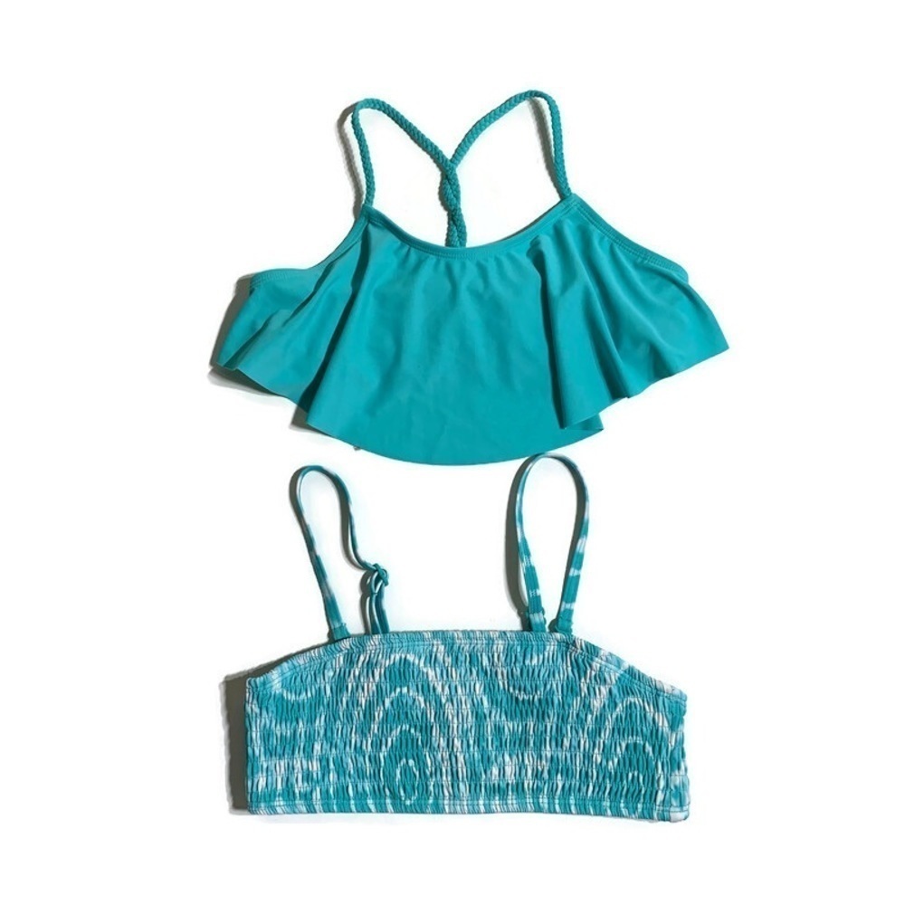 𝅺JUSTICE and Old navy girls 10Y‎ swim tops